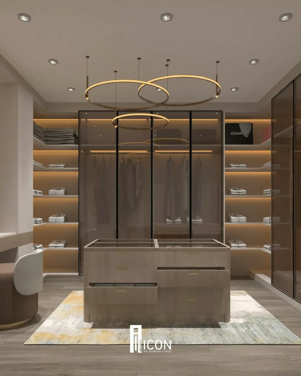 Illuminated Dressing Room