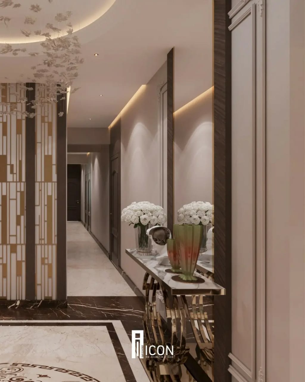 Marble & Brass Corridor